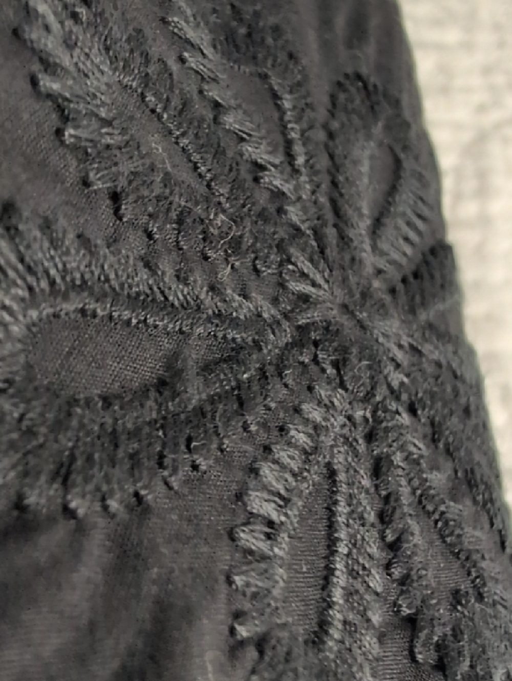 Philosophy Black Eyelet Embroidered Blouse - Picture 7 of 10